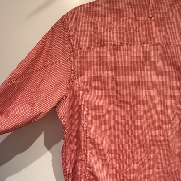 G-Star Raw Red & White Checker Long Sleeve Cotton Button Down Large L - Picture 4 of 4